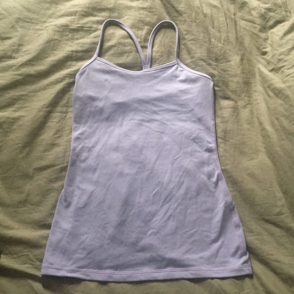 Lululemon light purple power y tank